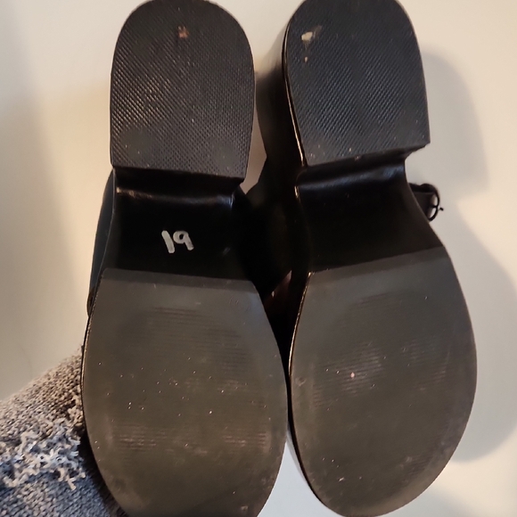 Seychelles Black Platform Sandals with Chunky Heel and Slingback Design - Picture 6 of 6